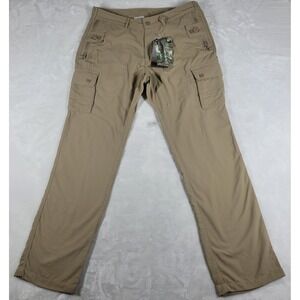 Clothing Arts P Cubed Pick Pocket Proof Pants Men's 34x32 Beige Cargo Travel NWT